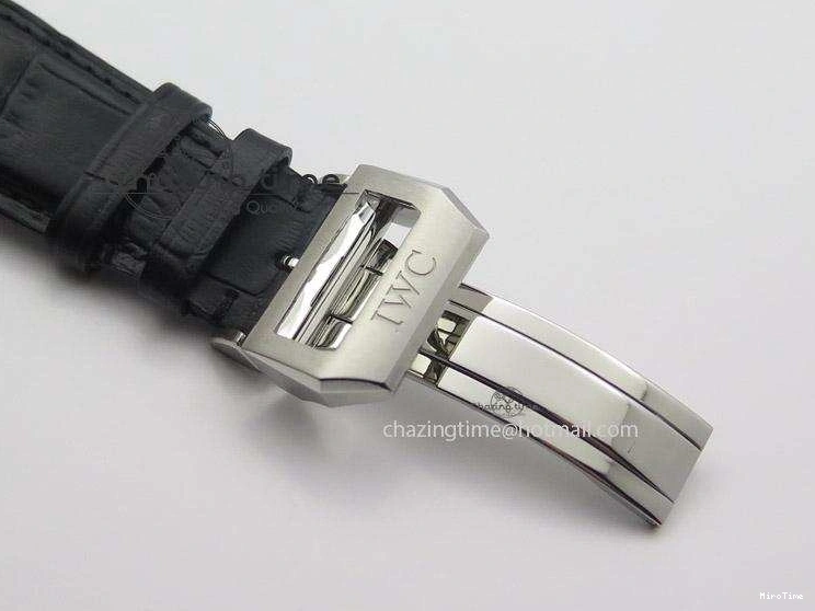 MIROTIME 0209 Portuguese Real PR IW500126 ZF 1:1 Best Edition Grey Red Dial On Black Leather Strap A52010 V Resilient 7333